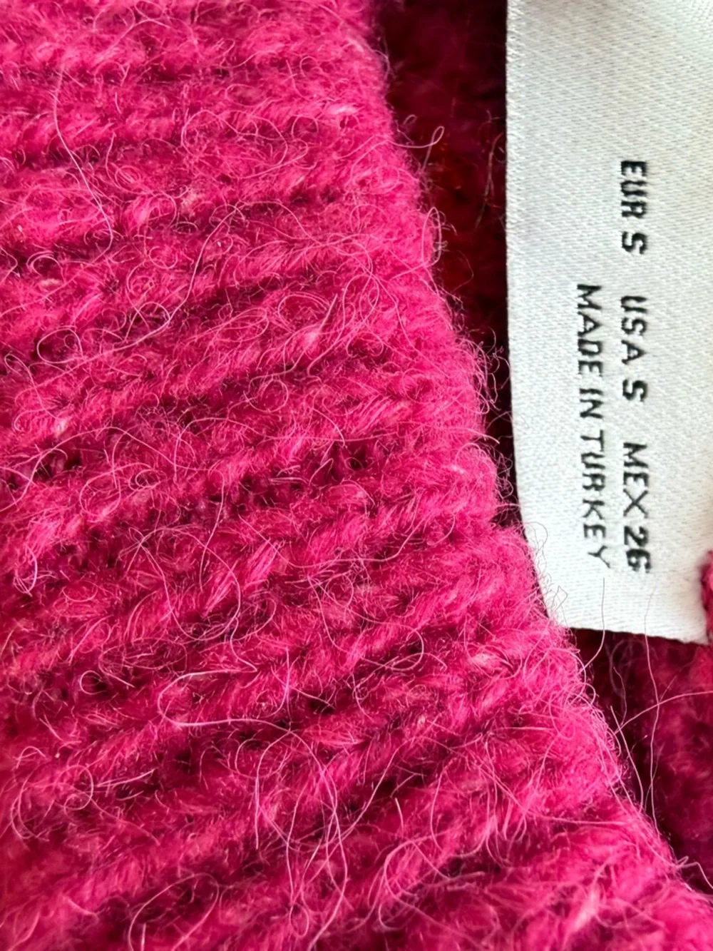 Zara Pink & Red Heart Check Knit Shell - Picture 2 of 2